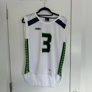 Seattle Seahawks Russell Wilson Sleeveless Jersey Nike NFL Team Apparel size S